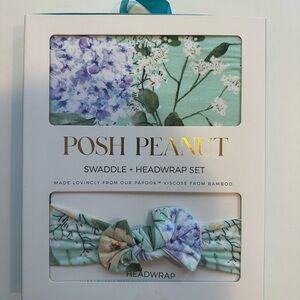 BRAND NEW Posh Peanut Swaddle and Headwrap Set